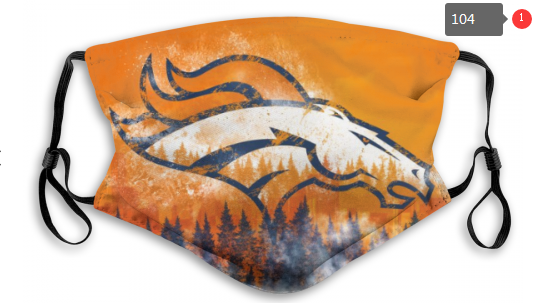 NFL Denver Broncos #2 Dust mask with filter->nfl dust mask->Sports Accessory